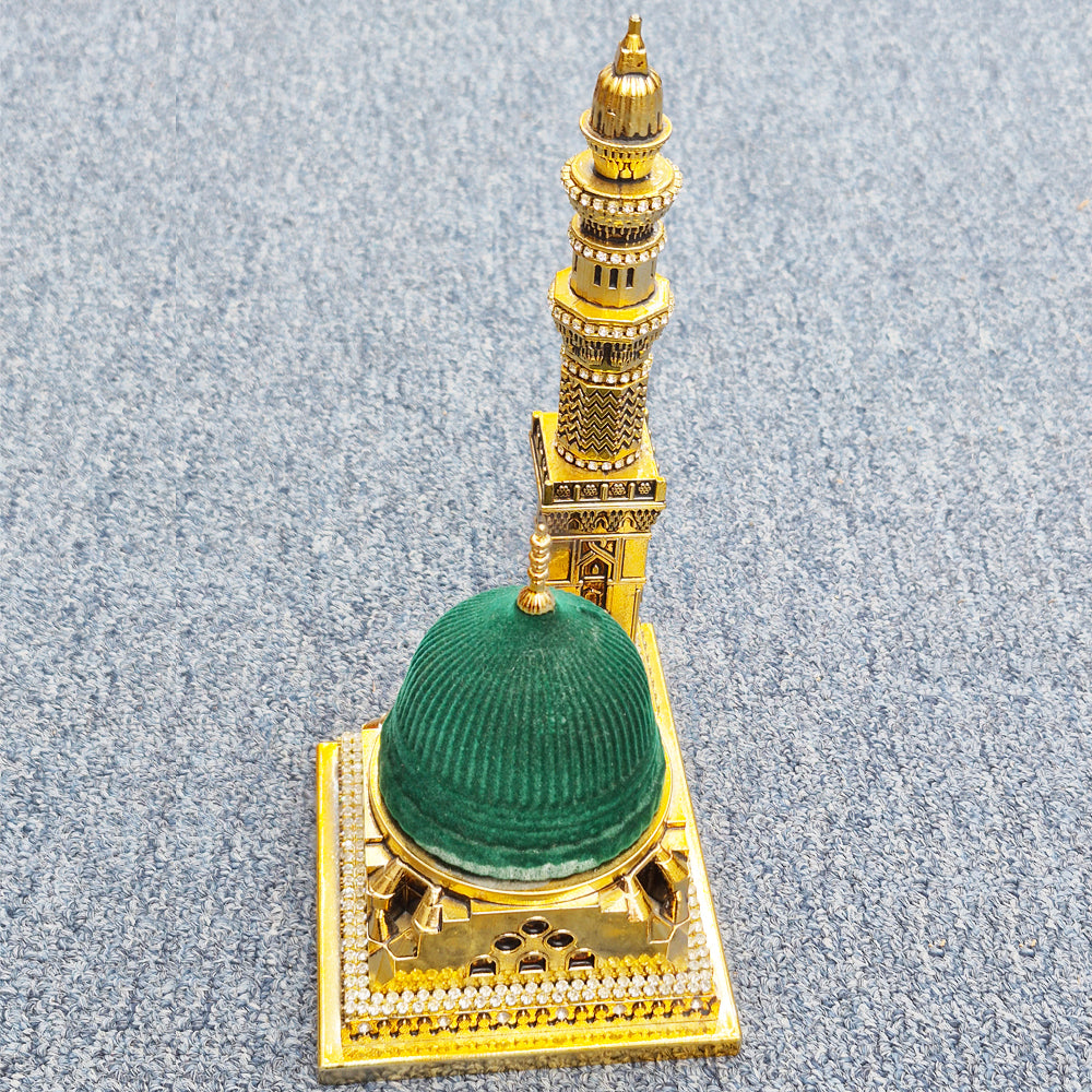 Sculpture of Madina Green Dome and Minaret | Prophet’s Mosque Model