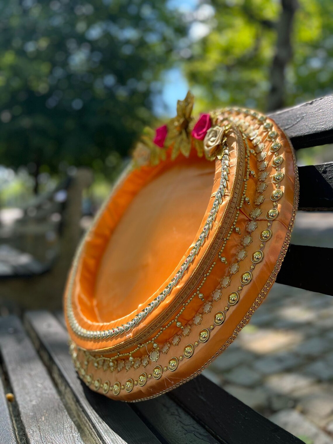 Wedding Tray, Henna Cones Tray, Wedding Decor, Mehndi Thaali, Haldi thaali, Dala