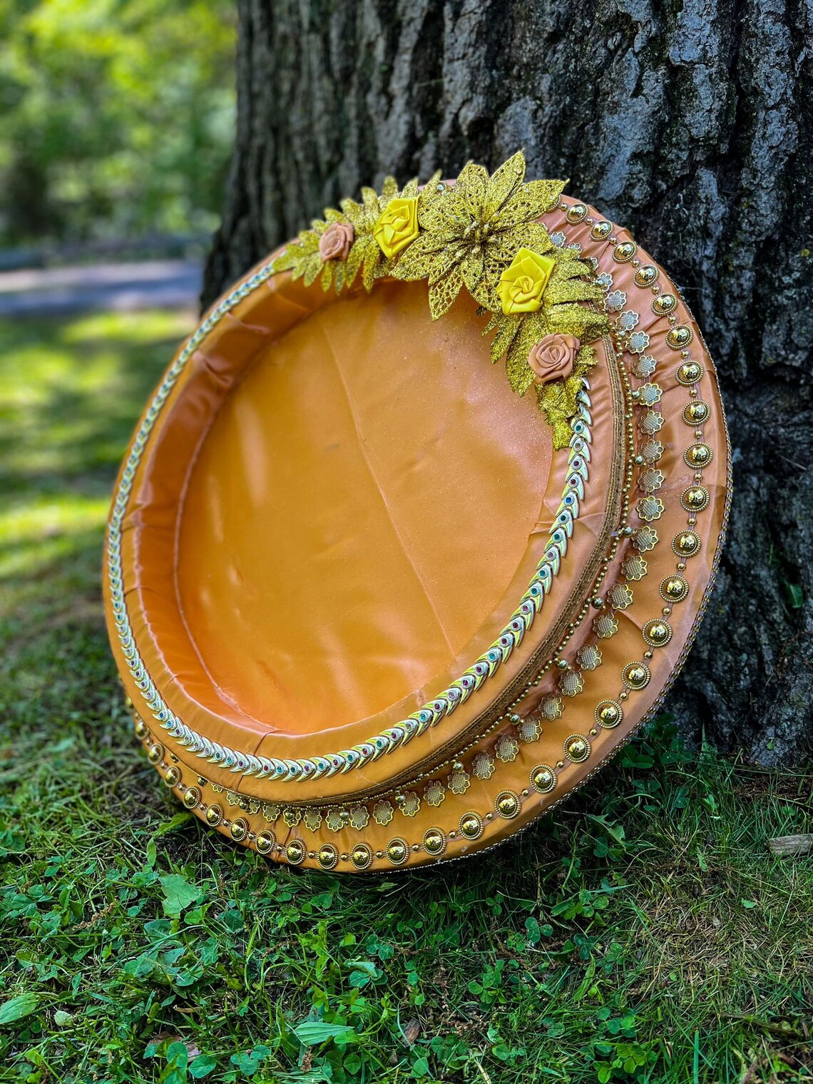 Wedding Tray, Henna Cones Tray, Wedding Decor, Mehndi Thaali, Haldi thaali, Dala
