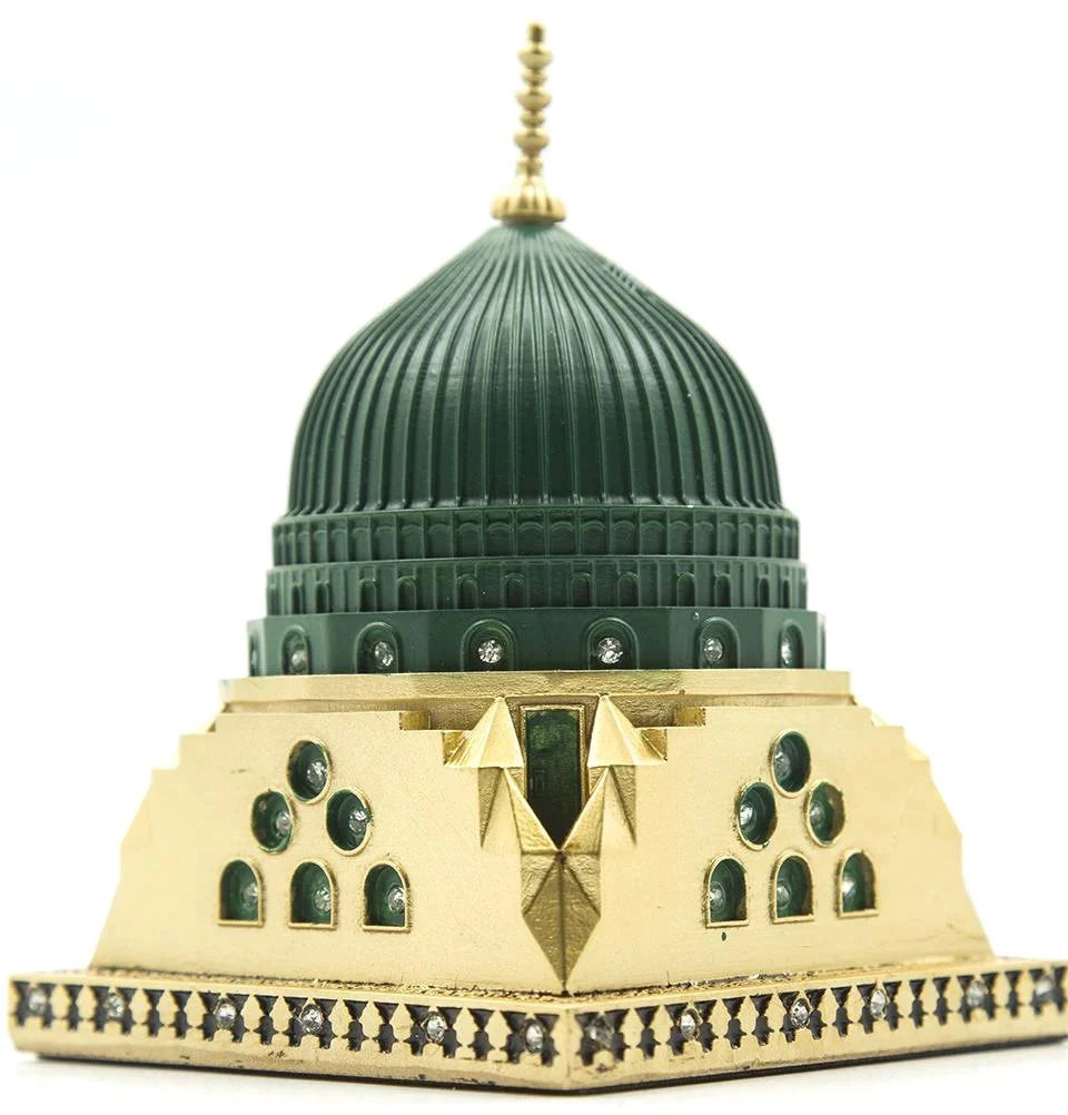 Islamic Table Decor Al-Masjid an-Nabawi Green Dome Replica