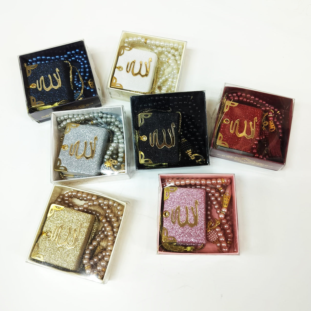 Mini Quran with Beads set, Muslim Friend Gift, Tasbih, Islamic Favors, Muslim Gift