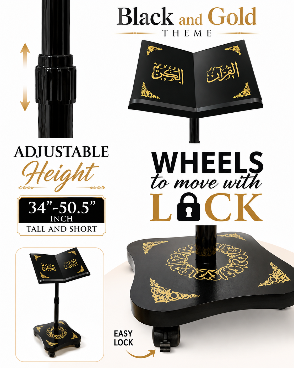 Adjustable Holy Quran Stand