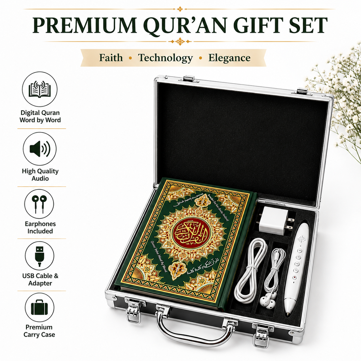 Premium Digital Quran Reading Pen Gift Set