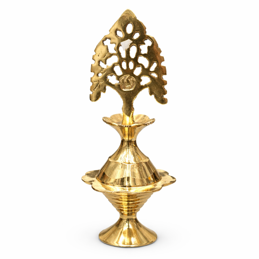 Handcrafted Brass Surma Dani (সুরমা দানি) Set – Traditional Kohl Container
