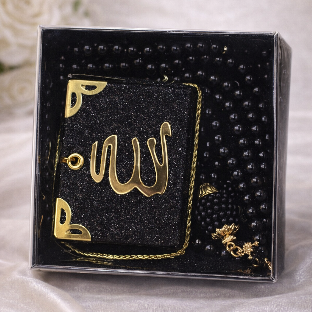 Mini Quran with Beads set, Muslim Friend Gift, Tasbih, Islamic Favors, Muslim Gift