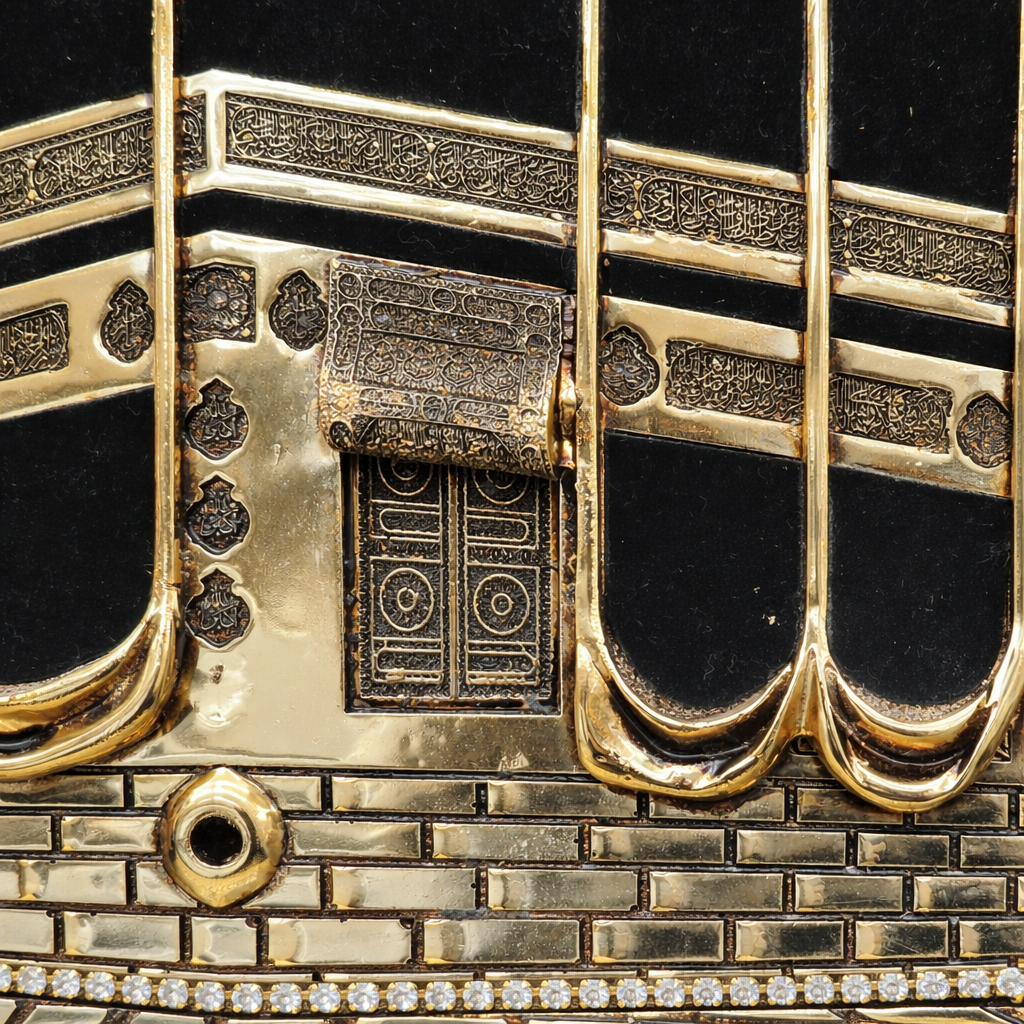 Kaaba Golden Decorative Sculpture