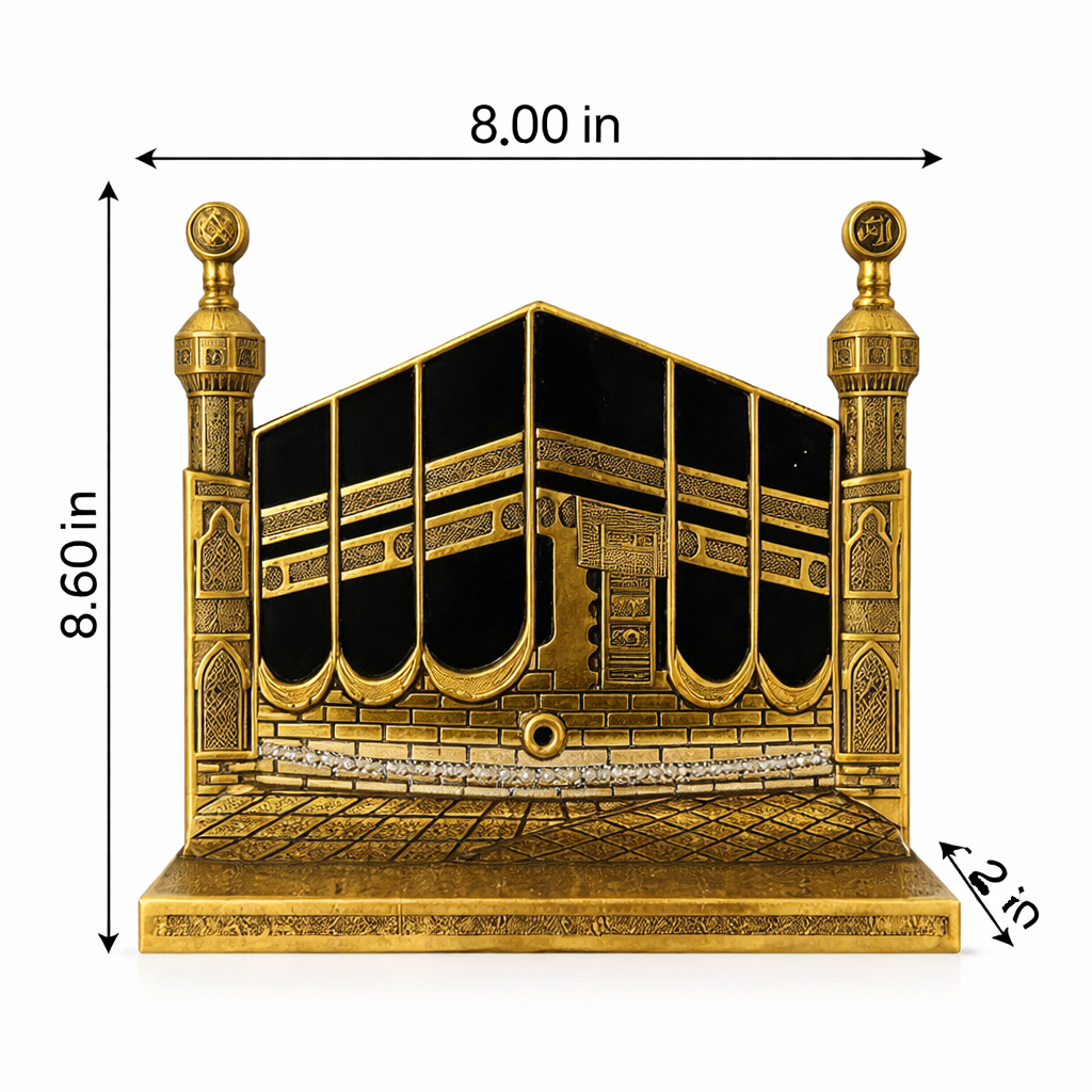 Kaaba Golden Decorative Sculpture