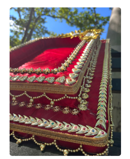 Wedding Tray, Henna Cones Tray, Wedding Decor, Mehndi Thaali, Haldi thaali, Dala