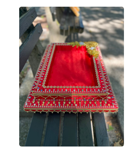 Wedding Tray, Henna Cones Tray, Wedding Decor, Mehndi Thaali, Haldi thaali, Dala