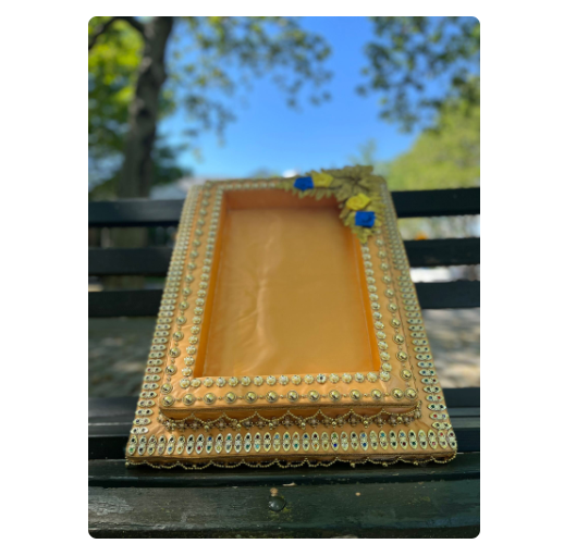 Wedding Tray, Henna Cones Tray, Wedding Decor, Mehndi Thaali, Haldi thaali, Dala