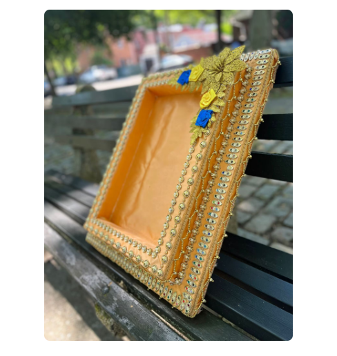 Wedding Tray, Henna Cones Tray, Wedding Decor, Mehndi Thaali, Haldi thaali, Dala