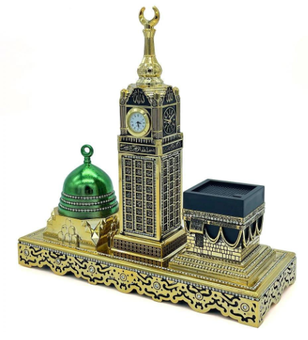 Islamic Table Decor 3 Piece Kaba, Masjeed e Nababi & Clock Tower