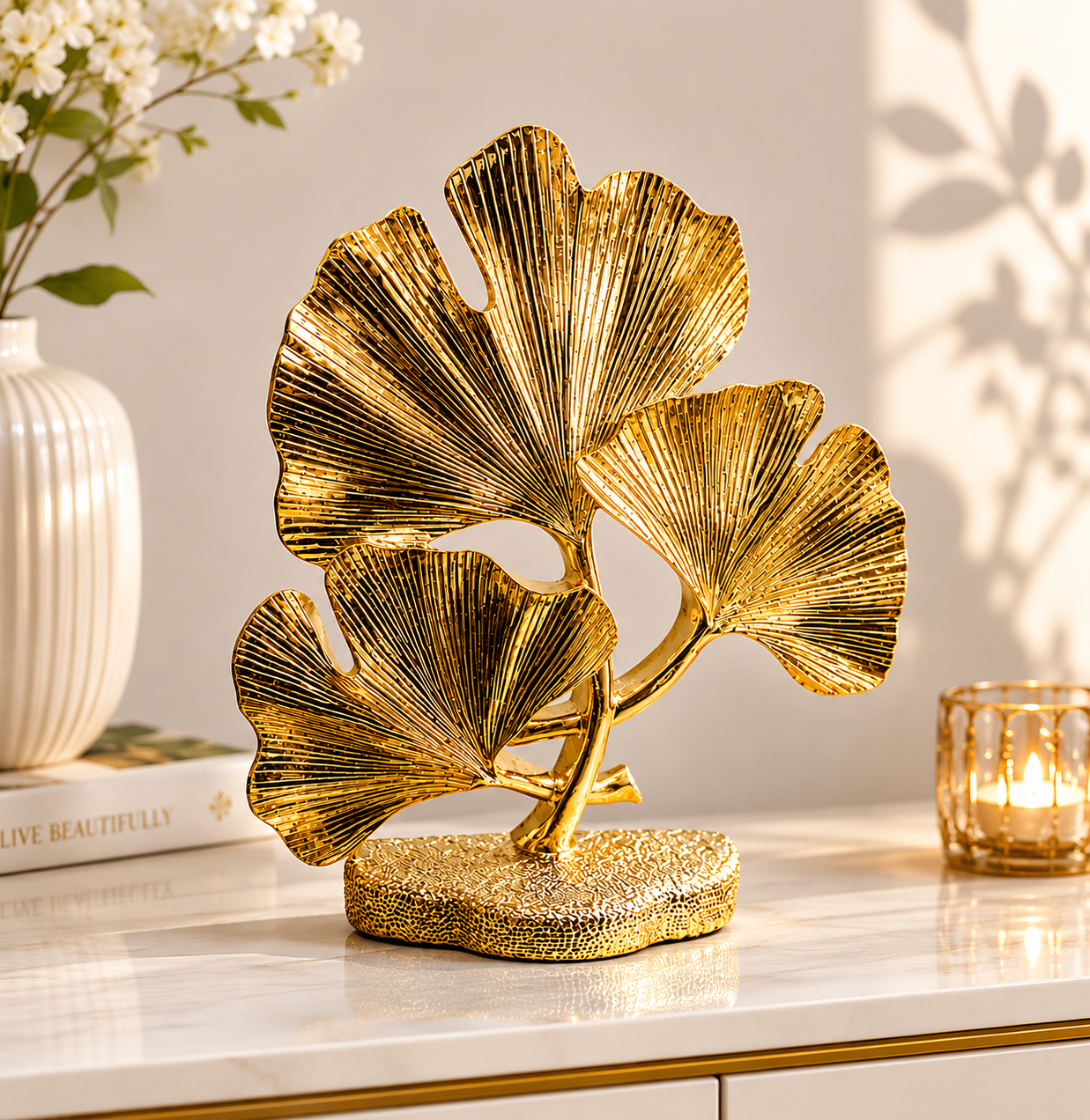 Leaves Decorative Sculpture 🍃