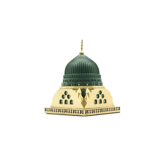 Islamic Table Decor Al-Masjid an-Nabawi Green Dome Replica